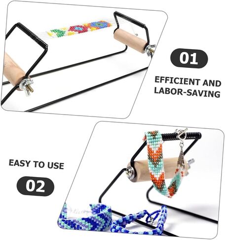 NUOBESTY Metal Beading Loom DIY Knitting Bracelet Machine Jewelry Making Kit Beads in Saudi Arabia