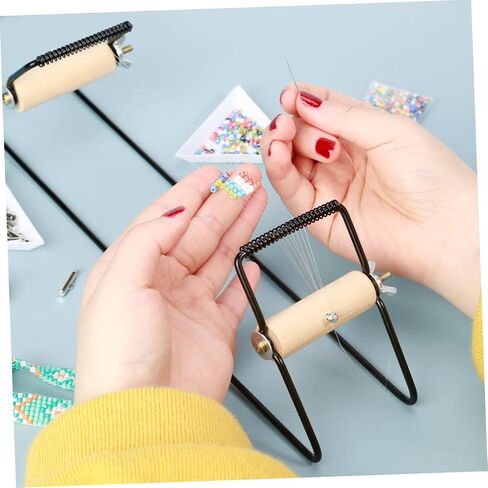 NUOBESTY Metal Beading Loom DIY Knitting Bracelet Machine Jewelry Making Kit Beads in Saudi Arabia