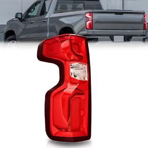 مجموعة المصابيح الخلفية JFN لـ 2019-2024 Chevy Silverado 1500 2500HD 3500HD، استبدال مصباح إشارة الفرامل الخلفية الحمراء (الهالوجين، جانب الركاب (يمين)) in Kuwait