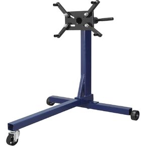 TCE Engine Stand: Steel Rotating Engine Lift Stand with 4 Adjustable Arms and 360 Degree Rotating Head, 3/8 Ton (750 lb) Capacity - Blue in Kuwait
