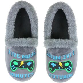 Wonder Nation Big Boys Video Game - Game Over Sleep Mode Gamer Slippers in Kuwait