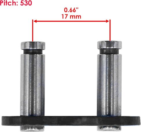 Caltric 530 Chain Master Link with O Ring Compatible with Motorcycle Bike ATV Connecting Link Black in Saudi Arabia