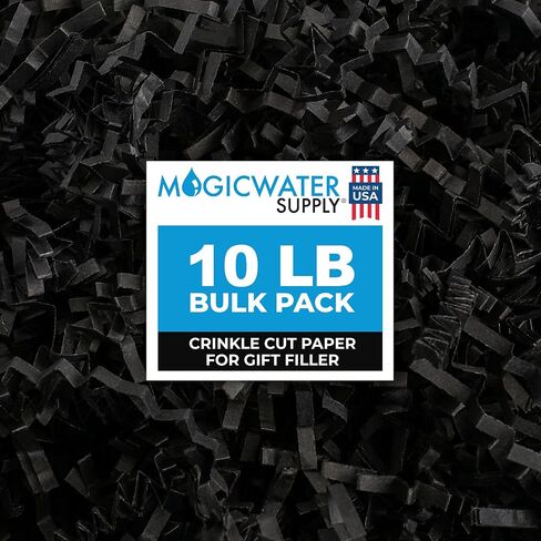 MagicWater Supply - 4 oz - Vanilla & Gold - Crinkle Cut Paper Shred Filler great for Gift Wrapping, Basket Filling, Birthdays, Weddings, Anniversaries, Valentines Day, and other occasions in Kuwait
