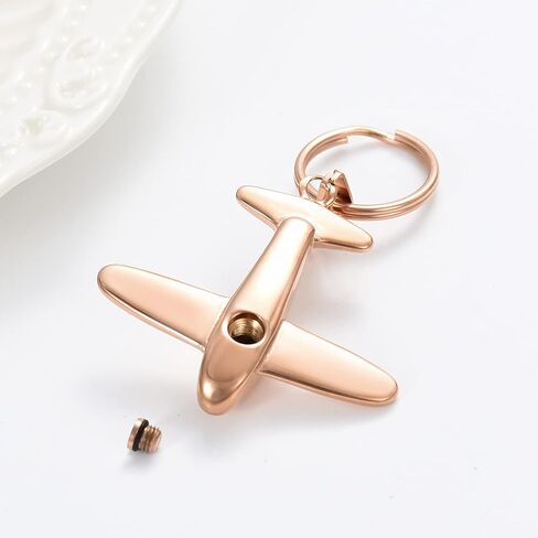 Airplane Cremation Jewelry for Human Ashes Urn Necklace Keepsake Jewelry Ashes Holder Memorial Pendant Locket for Ashes in Kuwait