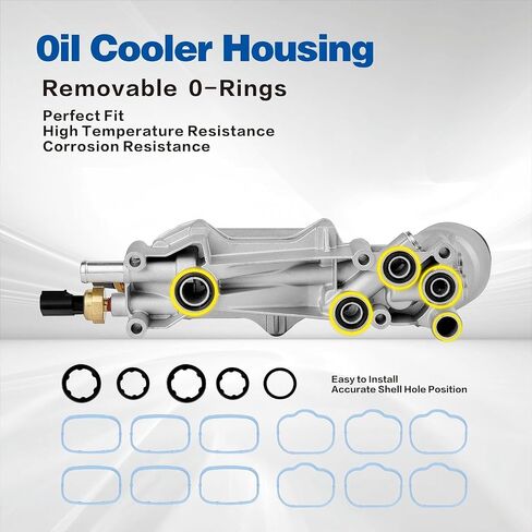 926-876 926-959 Upgraded Aluminum Engine Oil Filter Housing Kit with 3.6 Oil Cooler Adapter with 2011-2024 Dodge Charger Challenger Durango Journey,Ram ProMaster,Jeep,Chrysler 200 300Town and Country in Saudi Arabia