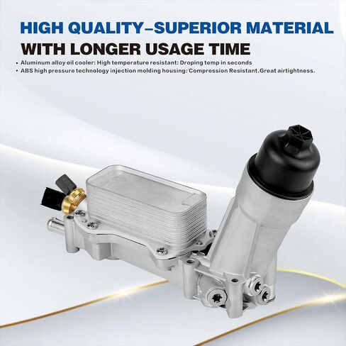 926-876 926-959 Upgraded Aluminum Engine Oil Filter Housing Kit with 3.6 Oil Cooler Adapter with 2011-2024 Dodge Charger Challenger Durango Journey,Ram ProMaster,Jeep,Chrysler 200 300Town and Country in Saudi Arabia