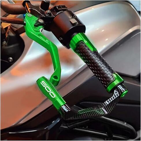 Motorcycle Accessories Handlebar Brake Clutch Lever Hand Guard Protector Compatible with Kawasaki Z500 Ninja 500 Ninja500 Z 500 SE 2024 2025(Red Handle) in Saudi Arabia