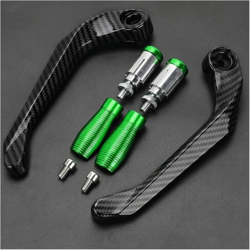 Motorcycle Accessories Handlebar Brake Clutch Lever Hand Guard Protector Compatible with Kawasaki Z500 Ninja 500 Ninja500 Z 500 SE 2024 2025(Red Handle) in Saudi Arabia