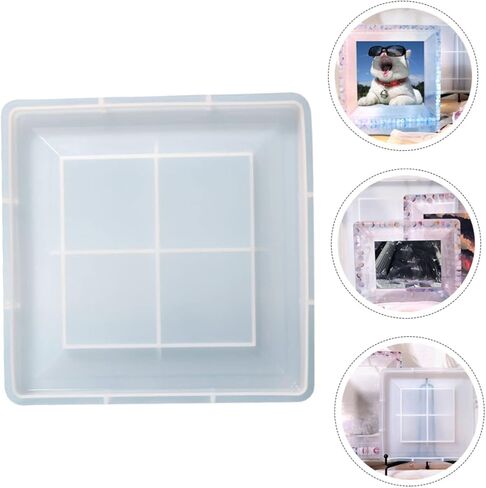 قوالب إطار صور سيليكون إبداعية للحرف اليدوية، قوالب إيبوكسي متعددة الاستخدامات لإطارات صور فريدة من نوعها للأعمال اليدوية والديكور المنزلي، مرونة عالية الشفافية in Kuwait