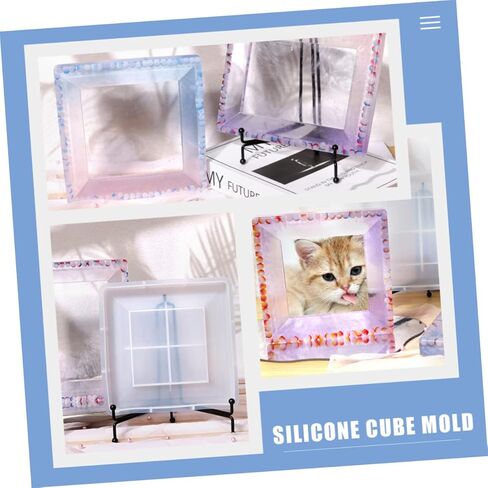 قوالب إطار صور سيليكون إبداعية للحرف اليدوية، قوالب إيبوكسي متعددة الاستخدامات لإطارات صور فريدة من نوعها للأعمال اليدوية والديكور المنزلي، مرونة عالية الشفافية in Kuwait