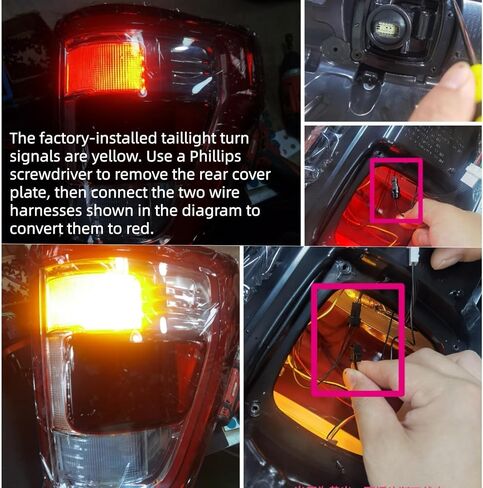 Tail Lights Assembly Chrome Full w/Blind Spot Compatible with 2021 2022 2023 (F-Series) 150 Rear Brake Lamps Taillights ML3Z13404D ML3Z13405D in Saudi Arabia