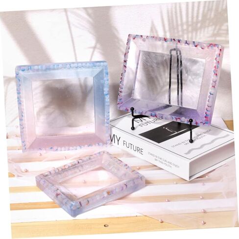 قوالب إطار صور سيليكون إبداعية للحرف اليدوية، قوالب إيبوكسي متعددة الاستخدامات لإطارات صور فريدة من نوعها للأعمال اليدوية والديكور المنزلي، مرونة عالية الشفافية in Kuwait