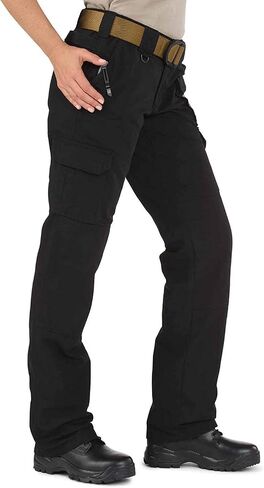 5.11 Tactical Women's Cotton Canvas Military Work Pants, Self-Adjusting Waistband, D-Ring, Khaki, 18R, Style 64358 in Saudi Arabia
