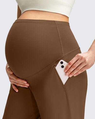 G4Free ShiftReady Maternity Work Pants with Pockets Over The Belly Pregnancy Wide Leg Dress Trousers in Saudi Arabia