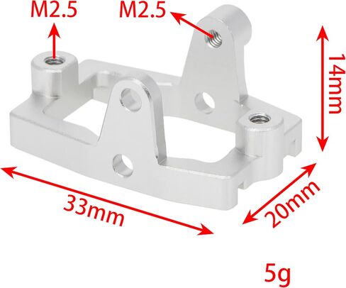 ملحقات أجزاء ترقية MEUS RACING TRX4M Servo Mount TRX4M لسيارة TRX4M Defender/Bronco/K10/F150 1/18 RC، فقط لإطار المخزون (أسود) in Saudi Arabia
