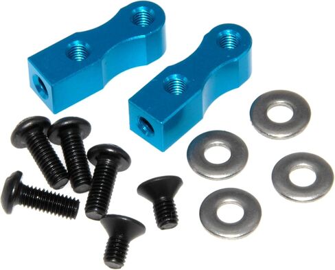 حامل مقعد مؤازر متوافق مع Tamiya 1/10 TT01 TT02 ترقية Rc Car من سبائك الألومنيوم استبدال جزء (أزرق) in Kuwait