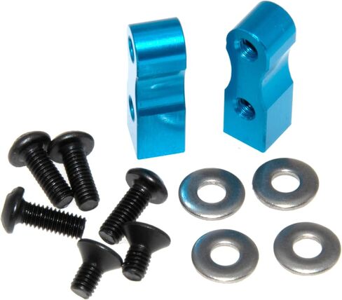 حامل مقعد مؤازر متوافق مع Tamiya 1/10 TT01 TT02 ترقية Rc Car من سبائك الألومنيوم استبدال جزء (أزرق) in Kuwait