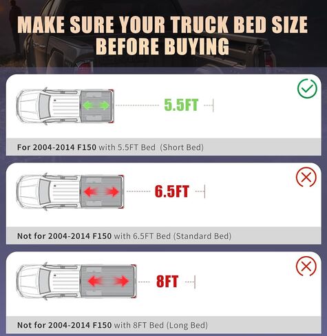 حصيرة سرير الشاحنة تناسب 2004-2014 Ford F150 Accessories 5.5FT، سيارة سوداء متدفقة لجميع الأحوال الجوية حماية TPE شديدة التحمل لسرير السيارة، 2005 2006 2007 2008 2009 2010 2011 2012 2013 in Kuwait