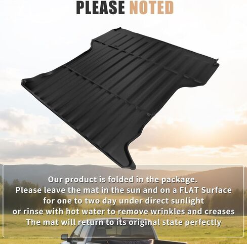 حصيرة سرير الشاحنة تناسب 2004-2014 Ford F150 Accessories 5.5FT، سيارة سوداء متدفقة لجميع الأحوال الجوية حماية TPE شديدة التحمل لسرير السيارة، 2005 2006 2007 2008 2009 2010 2011 2012 2013 in Kuwait
