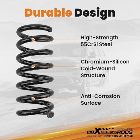 زنبرك أمامي 2 بوصة من maXpeedingrods لـ Dodge Ram 1500 2009-2018 V8 2WD، لـ Ram 1500 Classic 2019-2022 2WD، مجموعة ملفات السقوط in Kuwait