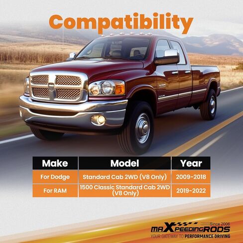 زنبرك أمامي 2 بوصة من maXpeedingrods لـ Dodge Ram 1500 2009-2018 V8 2WD، لـ Ram 1500 Classic 2019-2022 2WD، مجموعة ملفات السقوط in Kuwait