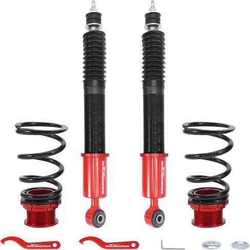 maxpeedingrods Coilovers لـ Ford Mustang 1994-2004، طقم تعليق كويلوفيرز قابل للتعديل بـ 24 مستوى، طقم خفض الارتفاع قابل للتعديل in Kuwait
