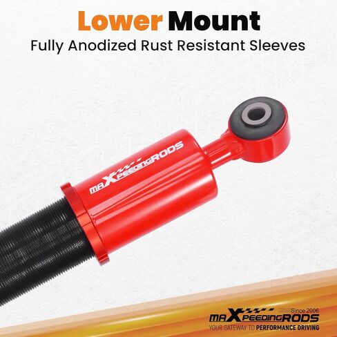 maxpeedingrods Coilovers لـ Ford Mustang 1994-2004، طقم تعليق كويلوفيرز قابل للتعديل بـ 24 مستوى، طقم خفض الارتفاع قابل للتعديل in Kuwait