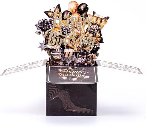 Birthday Card Pop Up Card 3D Butterflies & Forever Flower Bouquet Greeting Christmas Card for Women Wife Mom Daughter Sister-Christmas Gift,Festive Holiday Card,Purple in Saudi Arabia