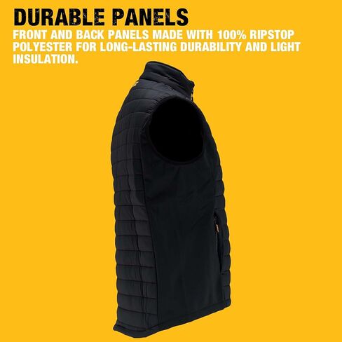 DEWALT Men's Hybrid, Polyester with Stretch, Insulated, Regular Fit Work Vest in Saudi Arabia