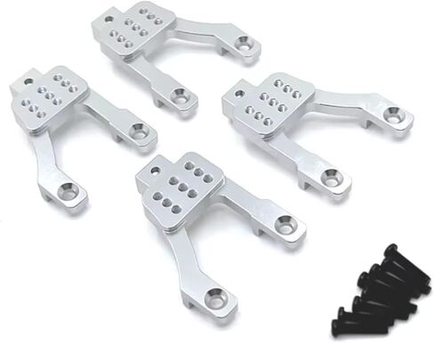 RC Crawlers Spare Parts for Mn for Mn128 MN86 G500 1/12 Metal Upgraded Front and Rear Shock Mounts Remote Control Upgrade Car Repair Modified(Silver) in Saudi Arabia