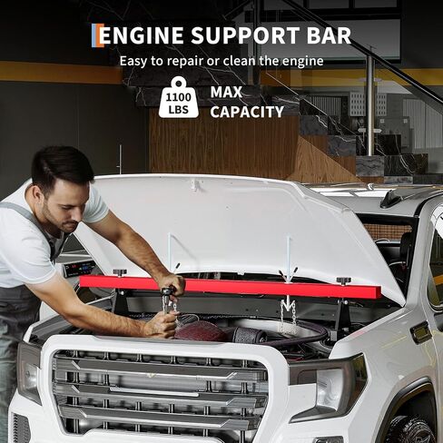 1100 LBS Engine Support Bar Engine Transverse Bar 2 Point Lift Holder with Dual Hooks for Home Garage & Auto Repair Shop in Saudi Arabia
