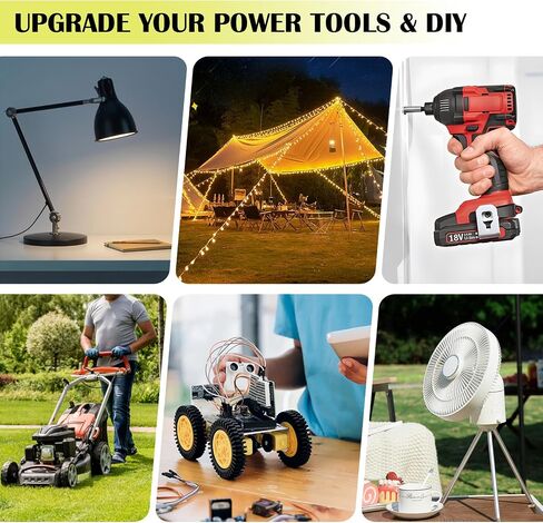 2 Packs for Power Wheel Adapter Compatible with Ryobi 18V Battery, Power Conversion Kit for DIY RC Toy Car, Ride On Truck, Power Tool, Battery Connector with Switch & Fuse, 12AWG Wire, Wire Terminal in Saudi Arabia