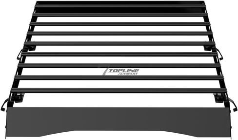 7422445872869 متوافق مع 2022-2023 Rivian R1T إطارات النوافذ المعيارية السوداء حامل السقف وسلة البضائع وحامل الأمتعة مع هدية الرياح in Kuwait