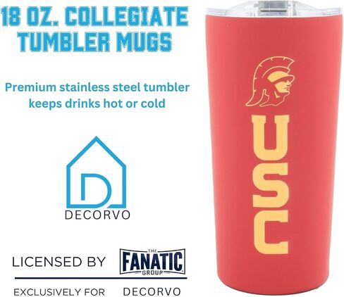 Texas A&M Logo Tumbler - White Double Walled Insulated Travel Thermos with Slide Lid - 18 oz in Saudi Arabia