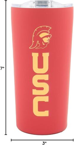 Texas A&M Logo Tumbler - White Double Walled Insulated Travel Thermos with Slide Lid - 18 oz in Saudi Arabia