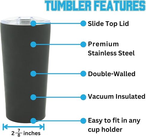 Texas A&M Logo Tumbler - White Double Walled Insulated Travel Thermos with Slide Lid - 18 oz in Saudi Arabia