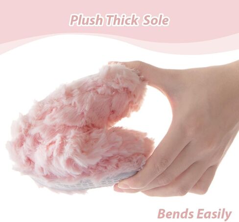 شبشب نسائي رقيق من Tofern، شبشب ناعم من الفانيلا ذو الذاكرة، حذاء منزلي دافئ للغاية ومريح مع نعل كتم مضاد للانزلاق للسيدات والفتيات in Kuwait