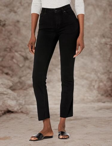 PAIGE Women's Cindy High Rise Straight Leg Ankle Length in Dream Weaver in Saudi Arabia
