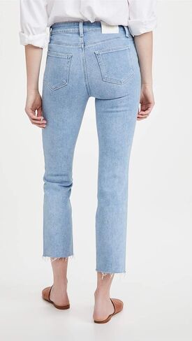 PAIGE Women's Cindy High Rise Straight Leg Ankle Length in Dream Weaver in Saudi Arabia