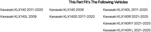 TUSK Aluminum Skid Plate Silver for Kawasaki KLX140 2009,2011-2020 in Saudi Arabia