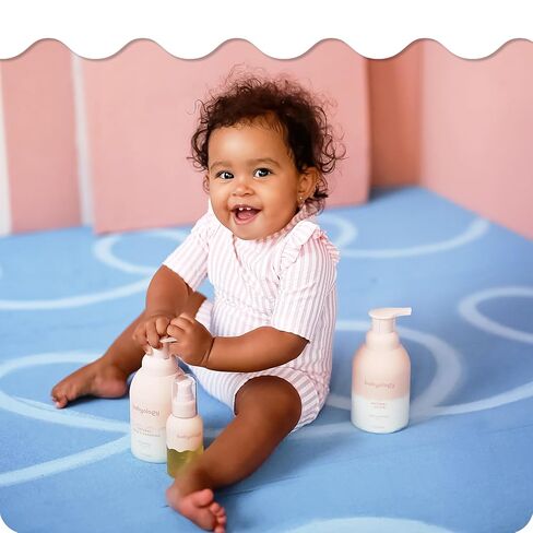 غسول وشامبو طبيعي بالكامل للأطفال من بيبيولوجي - مكونات صالحة للأكل بنسبة 100% - مع ماء الورد العضوي (غير معطر) - 13.52 أونصة سائلة - جيد للبشرة الحساسة - غير سام - خالٍ من الدموع (تختلف الروائح والعبوات) in Kuwait