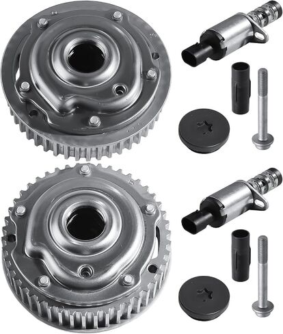 Engine Timing Intake & Exhaust Camshaft Sprocket Cam Phaser with VVT Solenoid Valve, For Chevy Aveo Cruze Sonic, For Pontiac G3, For Saturn Astra Replace# 55567048 55568386 in Saudi Arabia