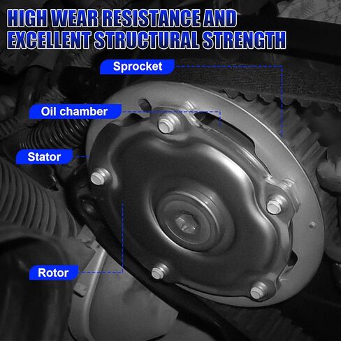 Engine Timing Intake & Exhaust Camshaft Sprocket Cam Phaser with VVT Solenoid Valve, For Chevy Aveo Cruze Sonic, For Pontiac G3, For Saturn Astra Replace# 55567048 55568386 in Saudi Arabia