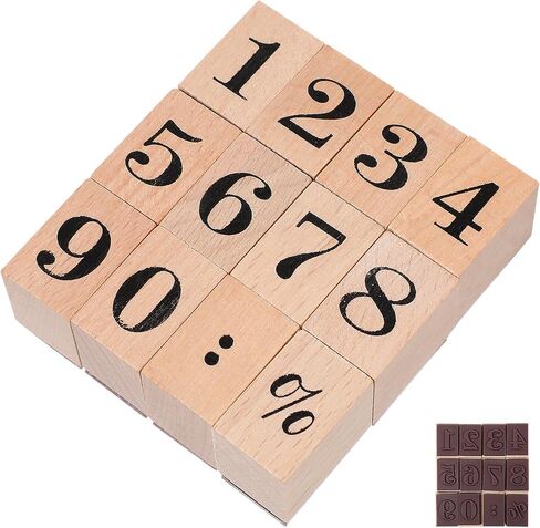 Wooden Seal Stamp Set Portable DIY Craft Stamper with Fine Carving Pattern for Scrapbooking Card Making and Decorative Art Projects in Saudi Arabia