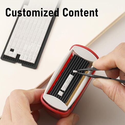 WALFRONT Custom Alphabet Date Stamp Kit Customizable Message Address Stamp Personalized Numbers Letters for Office Business in Saudi Arabia