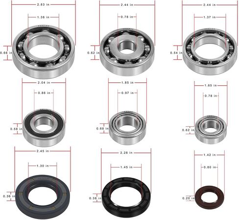 Gearbox Bearing & Oil Seal Repair Rebuild Kit for Suzuki Ignis 1.3/4x4 2000-2006 and Swift 1.3/4x4 INJ 2003-2010 (9 Pcs) in Kuwait