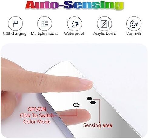 2 Pcs Led Door Sills for Car Magnetic, Custom Logo or Text, Auto-Sensing Welcome Lights, Applicable 99% of Models, 7 Colors, 28 Dynamic Modes, Led Car Door Lights No Installation Required in Saudi Arabia
