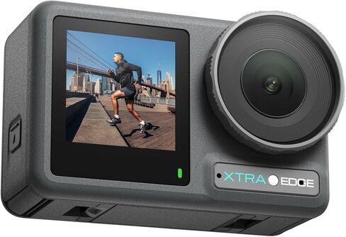 Xtra Pro Action Camera, 4K Vlogging Camera with 1/1.3'' Sensor, 65ft Waterproof, Night View & Stabilization for Cycling, Diving, Sports Shooting in Saudi Arabia