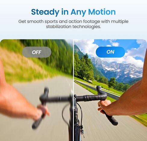 Xtra Pro Action Camera, 4K Vlogging Camera with 1/1.3'' Sensor, 65ft Waterproof, Night View & Stabilization for Cycling, Diving, Sports Shooting in Saudi Arabia