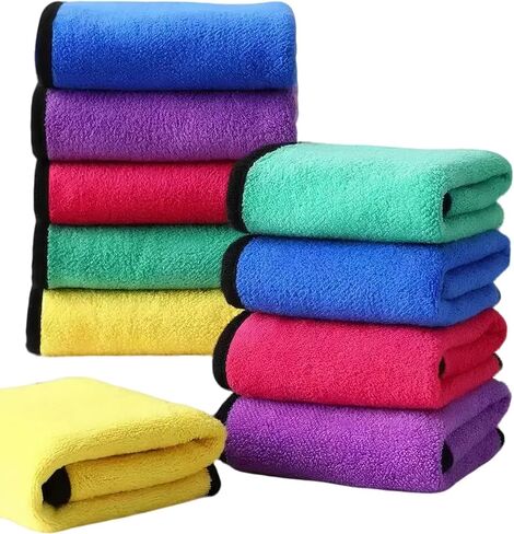 1PC Towels for Car, Super Soft Hand Towels - Hangable, Absorbent, and Durable Cleaning Cloth, Blue, 1pc in Saudi Arabia